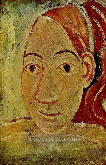 Head Woman face 1906 cubist Pablo Picasso Oil Paintings